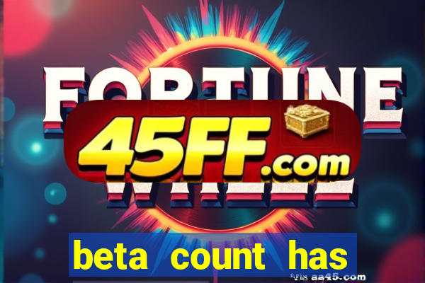 beta count has changed pt br